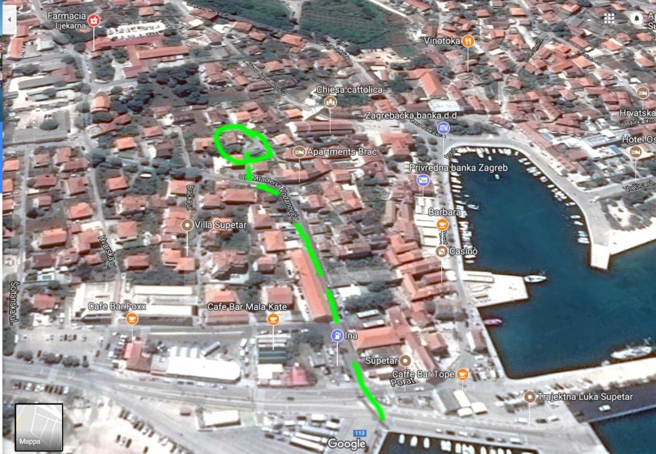 Apartman Mladenka Supetar Kültér fotó